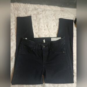 Rag & Bone Jeans 27 Cate Mid Rise Ankle Zip Skinny Midnight Blue